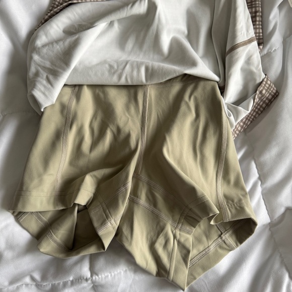 🆕🤎 Lululemon Align High Neck Dress - Glow Grid Light Ivory Multi - Picture 10 of 10